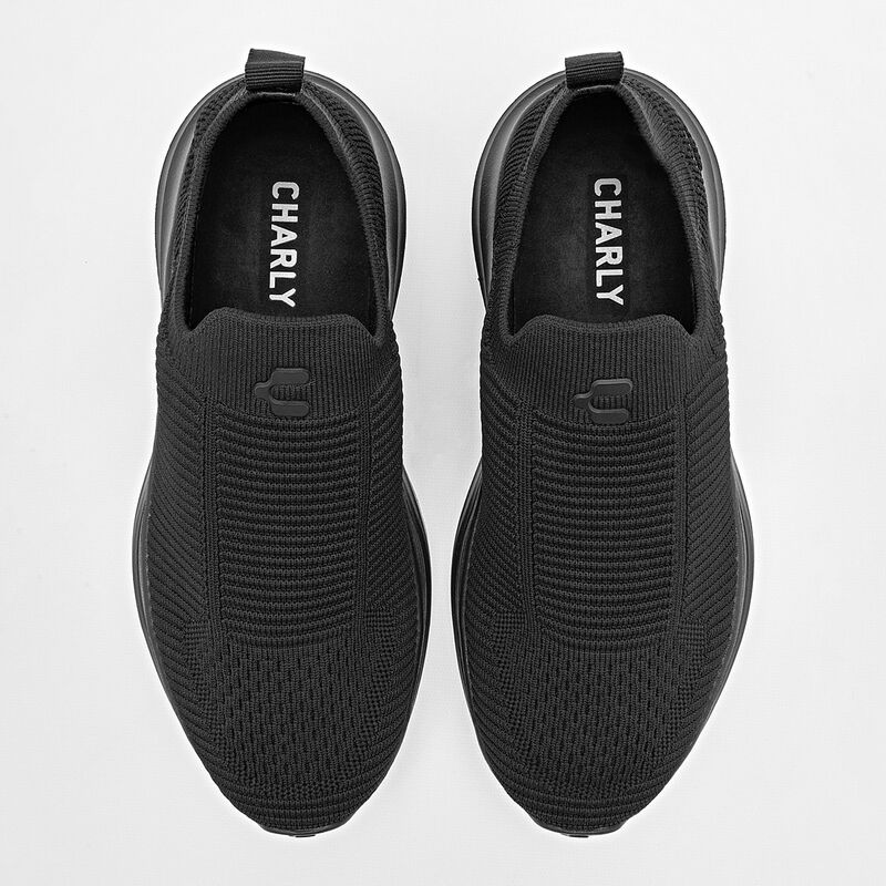 Charly Tenis urbano para mujer negro, walking image number null