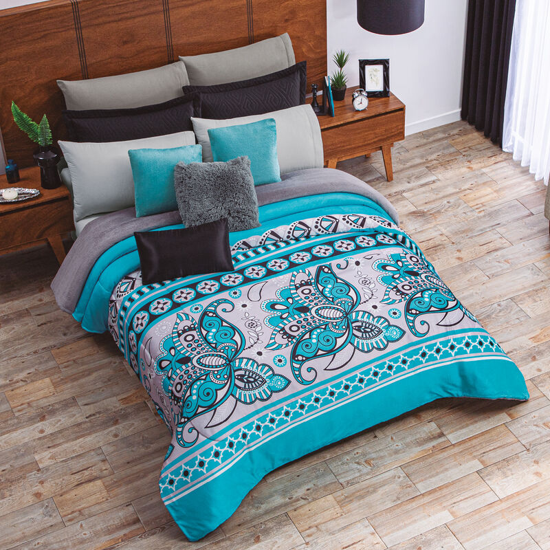 COBERTOR OZZY DAKARI V2 GRIS  KS/XL-QS image number null