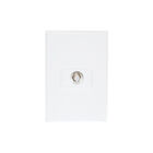 10 Pack Placa Armada con Toma Coaxial de T.V. de 1 M&oacute;dulo Blanco iGoto