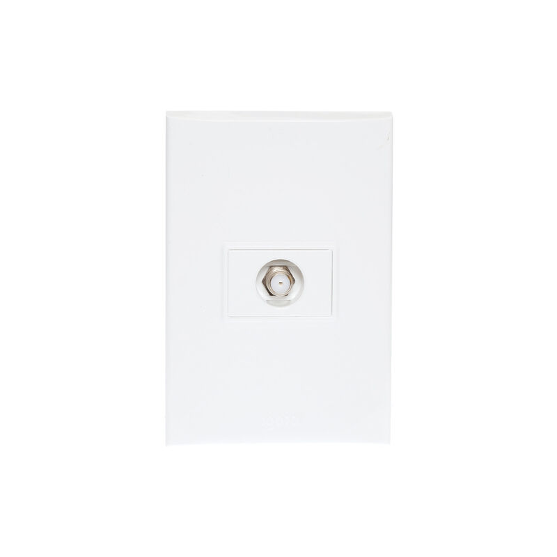 10 Pack Placa Armada con Toma Coaxial de T.V. d... image number null