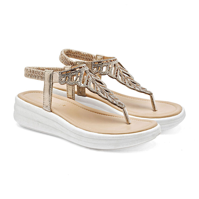 Moramora Sandalia Dorado Para Mujer 147608ce image number null