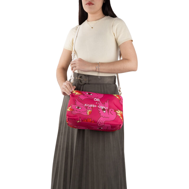 Bolsa Por Ricardo Cavolo Tote Maxi Color Blanca image number null