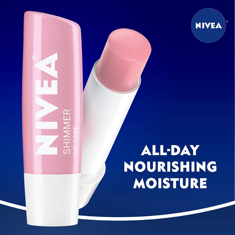 B&aacute;lsamo Labial Nivea Shimmer Con Manteca De Kar... image number null