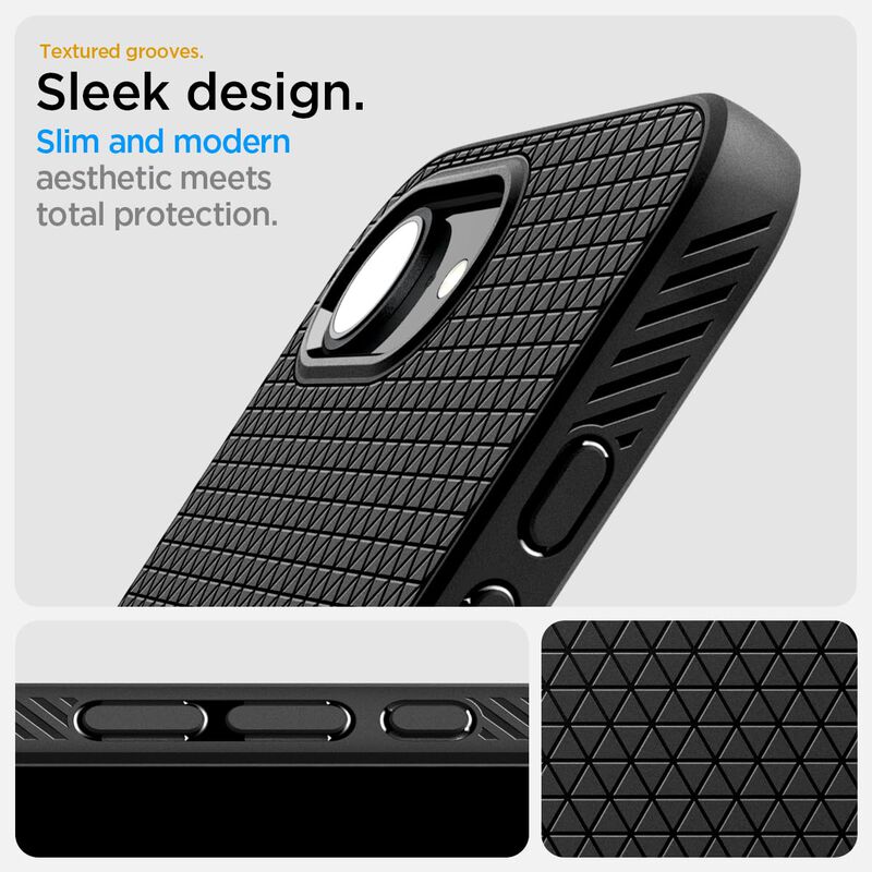 Funda Spigen Liquid Air Negra Mate Para Iphone ... image number null