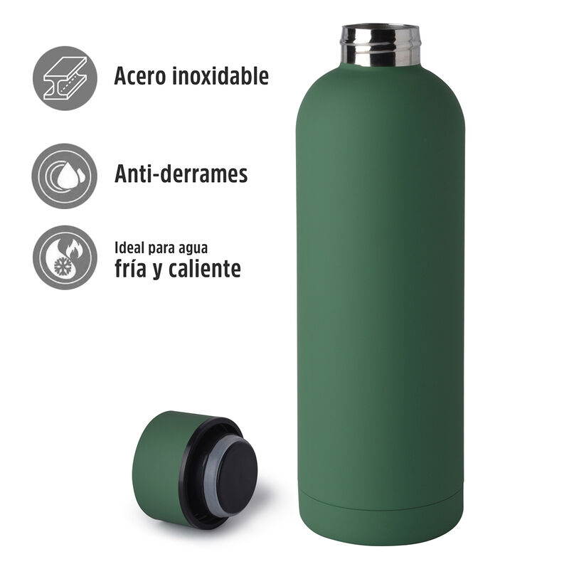 Botella termo de acero inoxidable doble pared V... image number null