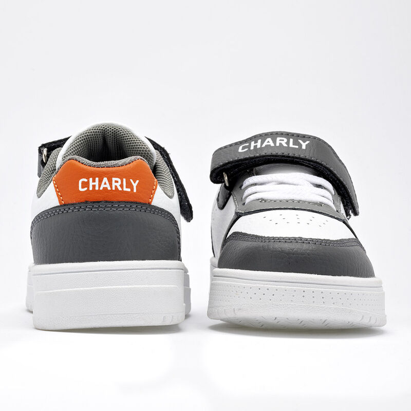 Charly Tenis Para Ni&ntilde;a Blanco Gris Cod 120478-2 image number null