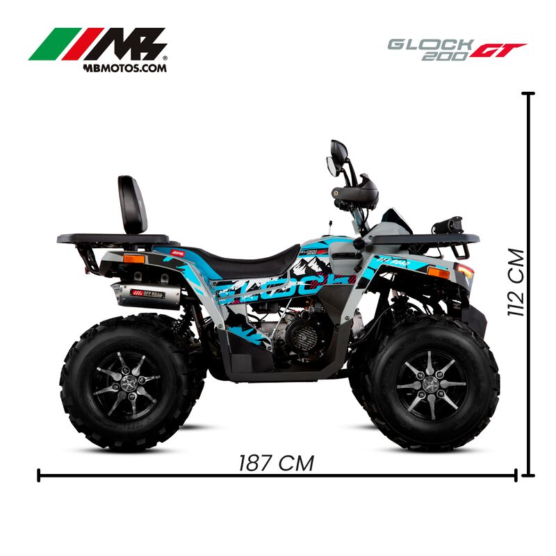 Cuatrimoto Mb Motos Glock 200 Azul image number null