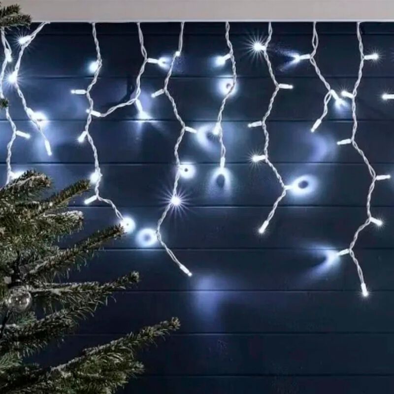 Serie Tipo Cascada Luz Blanca 500 Led 8 Funcion... image number null