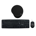 Kit Clever Ofice Teclado , Mouse Al&aacute;mbrico Y Mouse Pad 3 Piezas