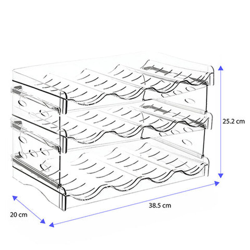 Porta botellas Brandtrendy de plástico 3 nivele... image number null