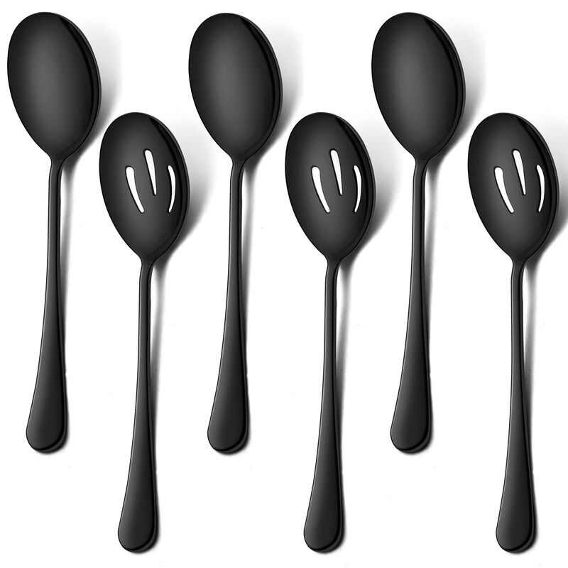 Juego de 6 cucharas de servir LIANYU acero inox... image number null