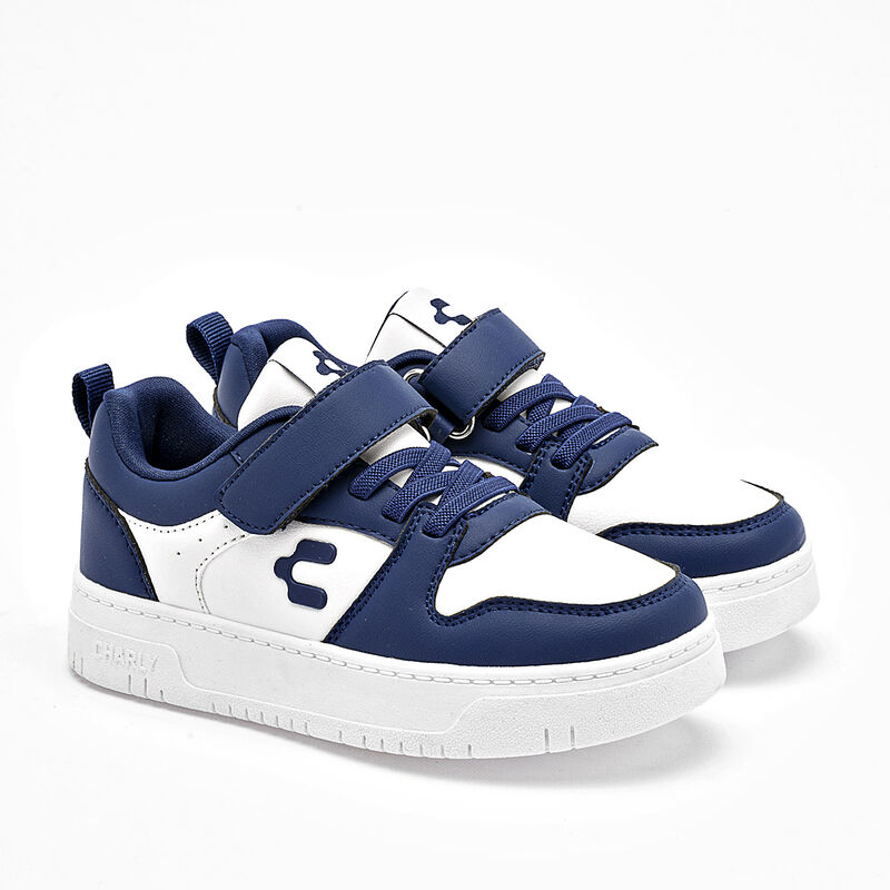 Charly tenis para ni&ntilde;o  blanco marino cod 13966... image number null