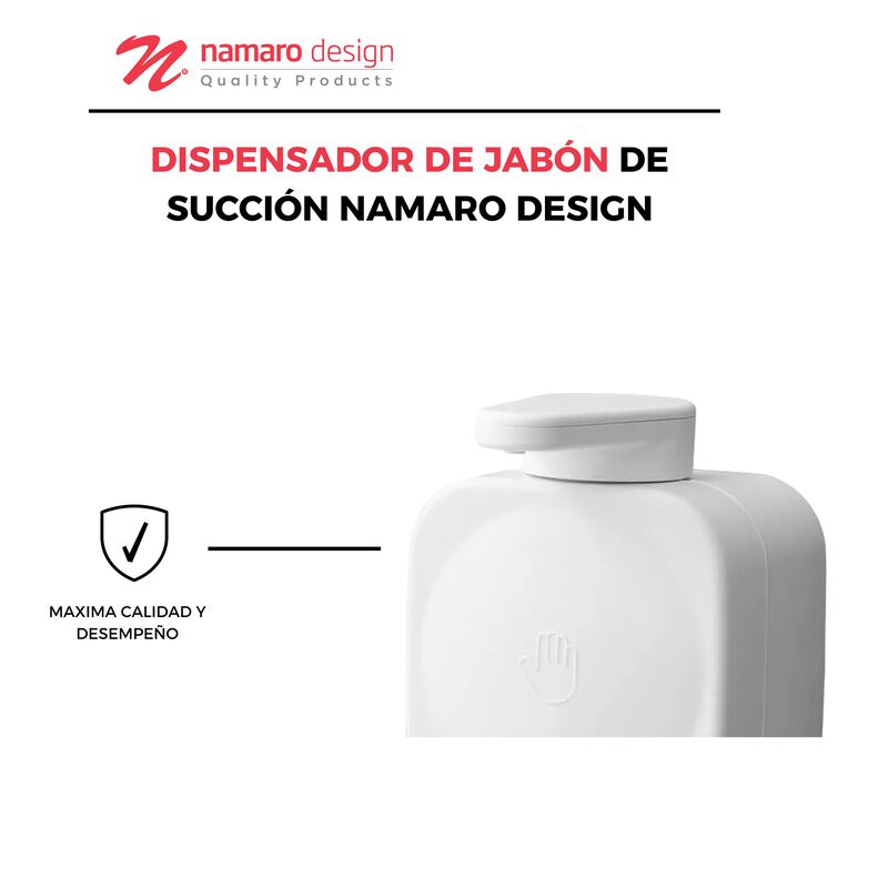 Dispensador De Jab&oacute;n De Succi&oacute;n Namaro Design image number null