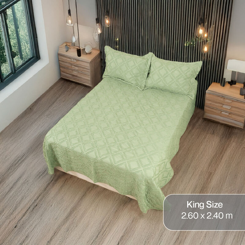 Edred&oacute;n Burdeos King Size Verde image number null