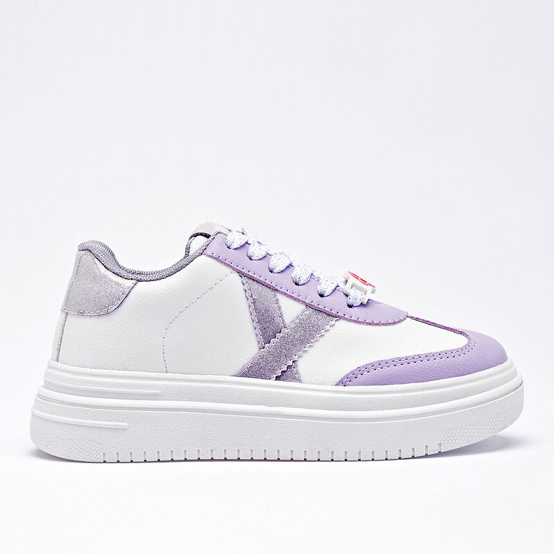 Moramora tenis para ni&ntilde;a blanco lila cod 140322... image number null