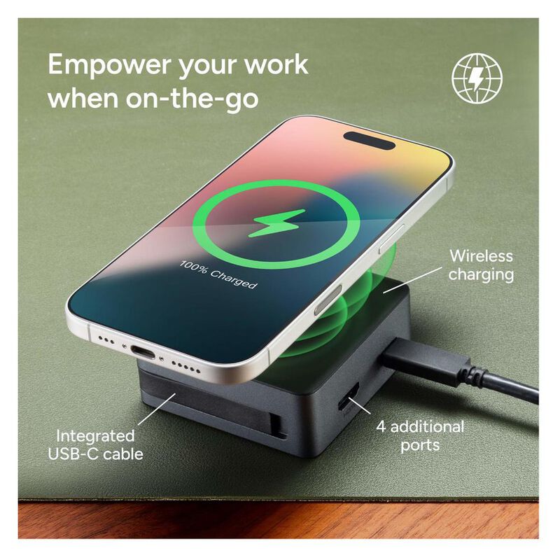 Adaptador USB-C 4 Puertos Negro ZAGG image number null