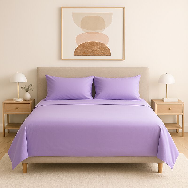 Juego de S&aacute;banas Tacto Algod&oacute;n Suaves y Durader... image number null