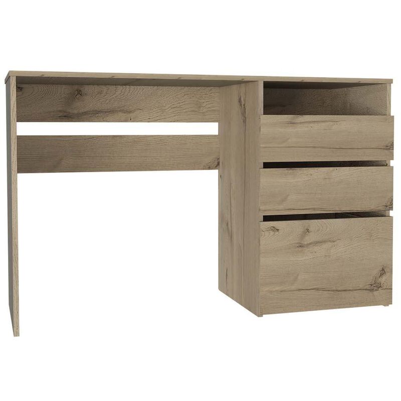 Escritorio Venus Caf&eacute; Claro Con Dos Cajones image number null