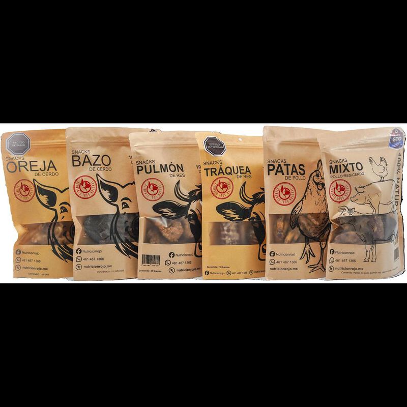 Nutrición Rojo,Snacks Para Perros,Mixto (Pollo,... image number null