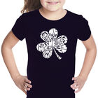 Camiseta Word Art Para Ni&ntilde;a - Kiss Me I'M Irish - Negro