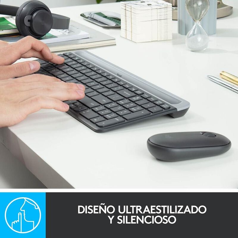 Kit de Teclado y Mouse Logitech Mk470 Wireless ... image number null