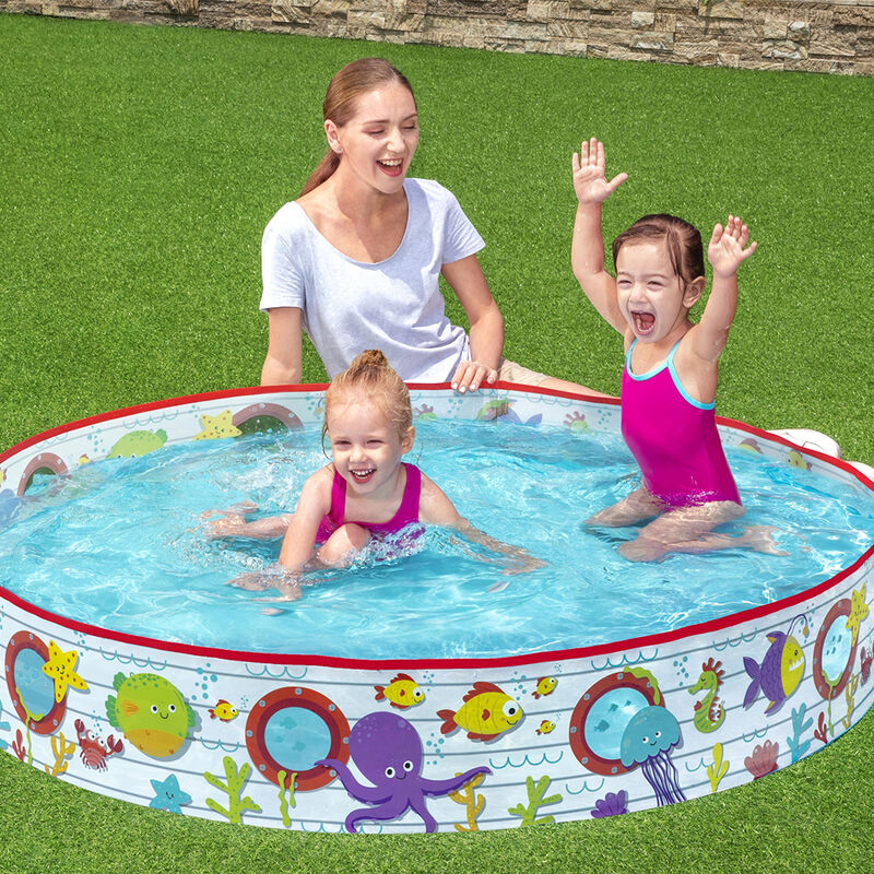 Alberca Circular R&iacute;gida Infantil Peces Y Pulpos... image number null