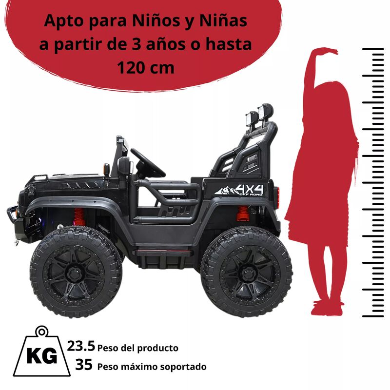 Montable El&eacute;ctrico Camioneta 4x4 Para Ni&ntilde;os Blu... image number null