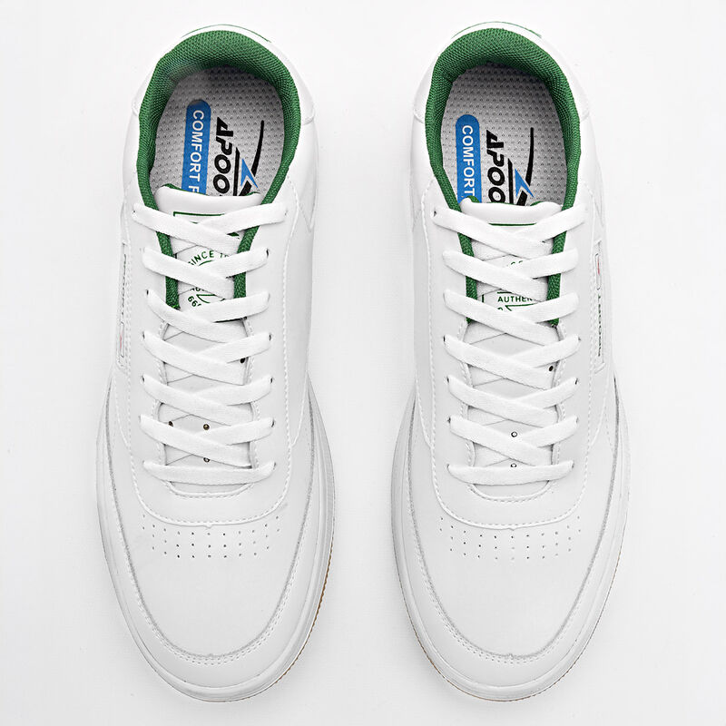 Apoort Tenis urbano para hombre blanco verde image number null