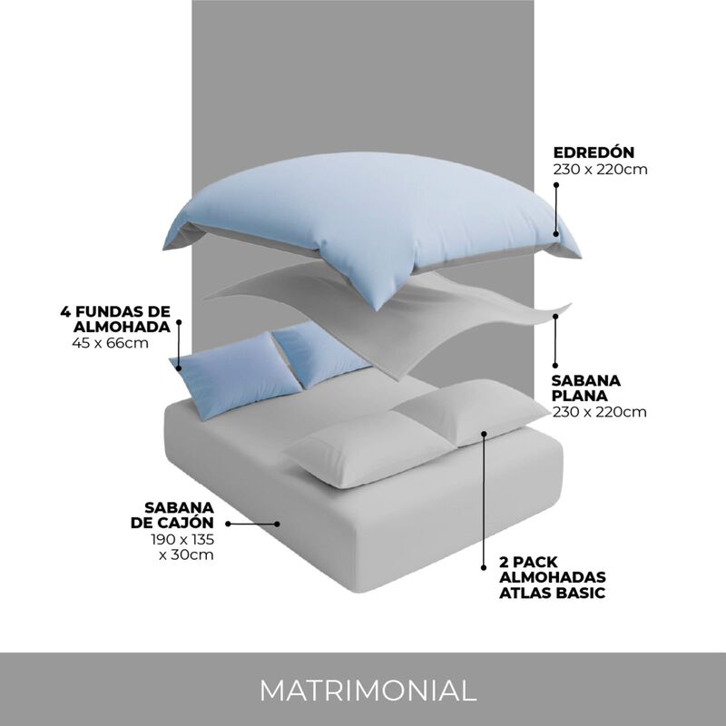Set de Cama completo Bed in Box Reversible  Bic... image number null