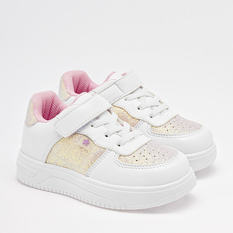 Moramora tenis para BEB&Eacute; blanco rosa cod 140662... image number null
