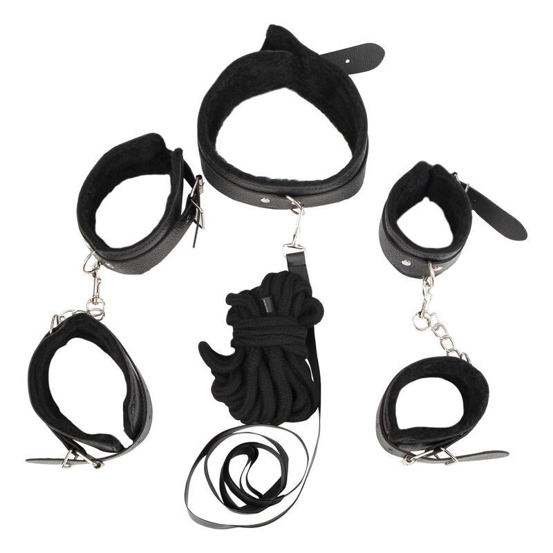 KIT COSPLAY TUTIFRUTI COLOR NEGRO BONDAGE 10 PZ... image number null