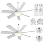 Ventilador Con Luz Nwop 71 cm, Control Remoto, 6 Velocidades, 3000‑6000 k