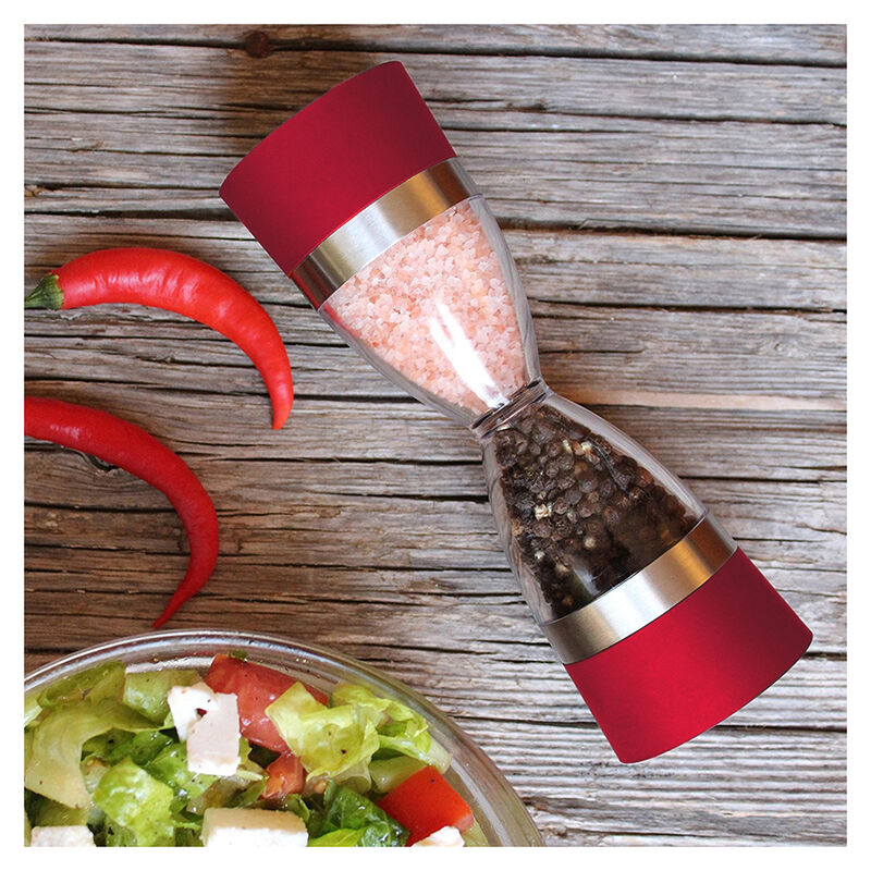 Molino de Pimienta Doble Hourglass Rojo image number null