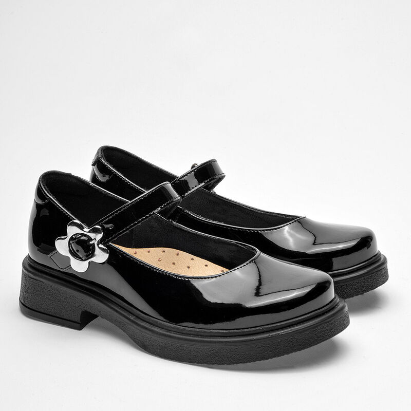 Yuyin Zapatos para mujer negro charol image number null