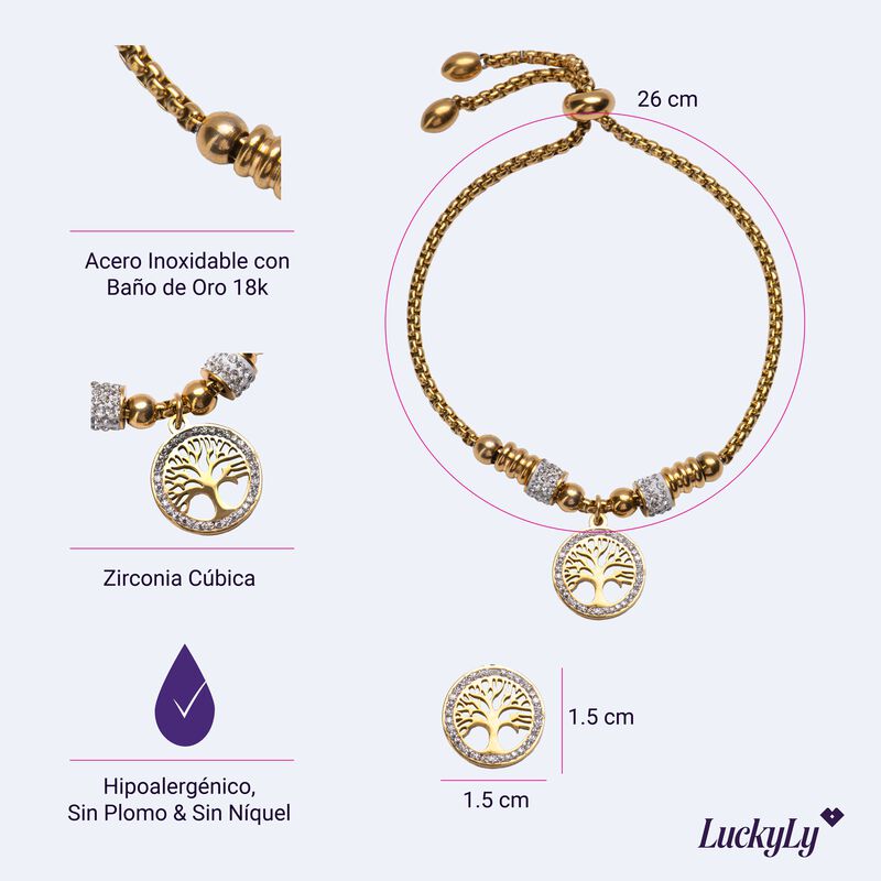 Pulsera Acero Inoxidable Mujer Brazalete Joyer&iacute;... image number null
