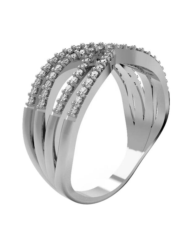 Anillo de Compromiso en Oro de 10K con Circonia... image number null