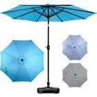 Sombrilla Grande Playa Exterior 2.70m Patio Base Contrapeso Azul