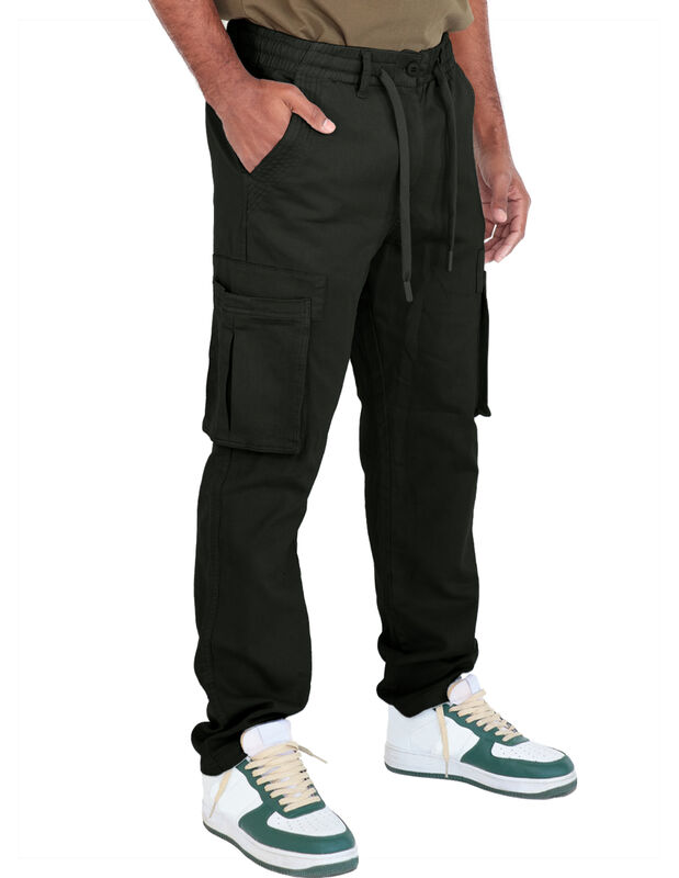 Pantalón Jogger Hombre Ajuste En Cintura Verde ... image number null