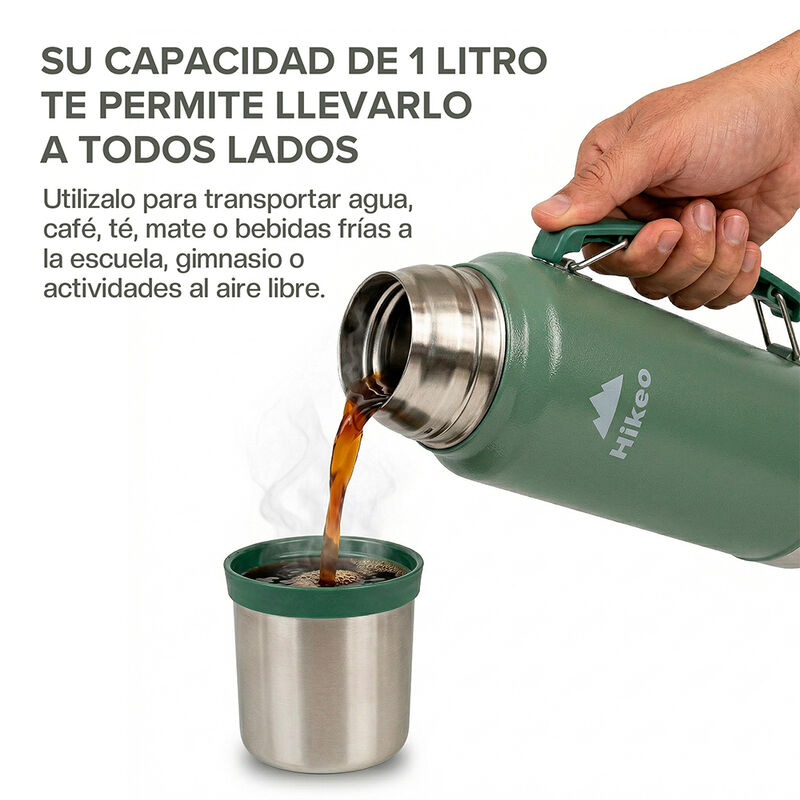 Termo para Caf&eacute; de Acero Inoxidable de Doble Pa... image number null