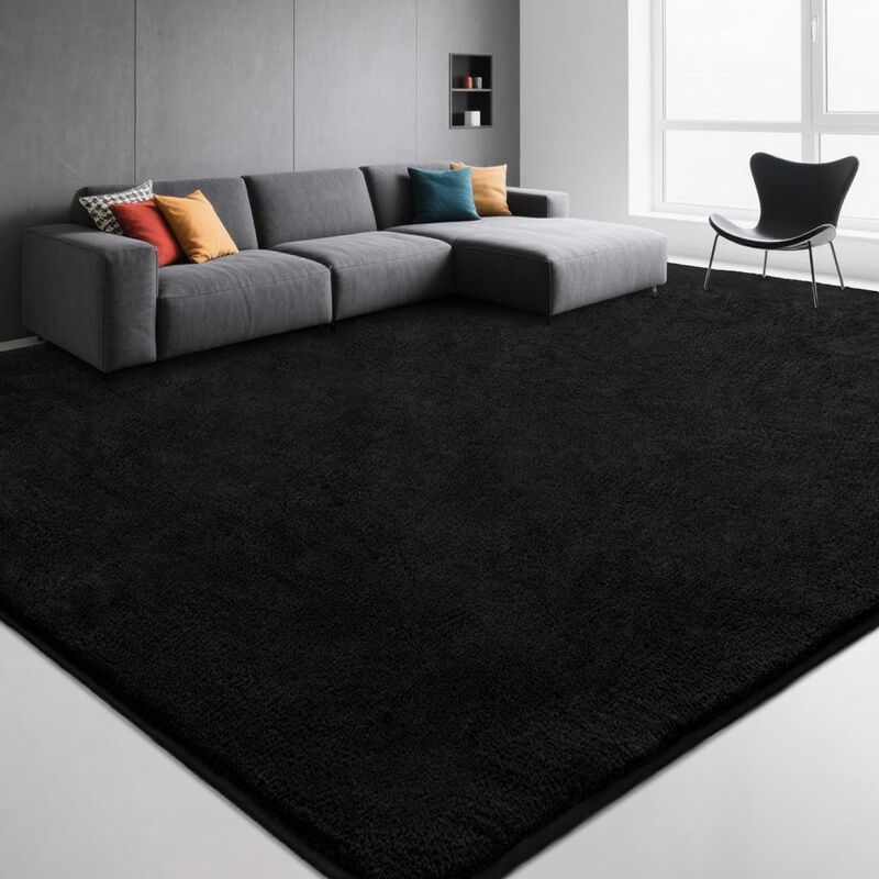 Alfombra Aafkk 274 Cm X 366 Cm Negra De Espuma ... image number null