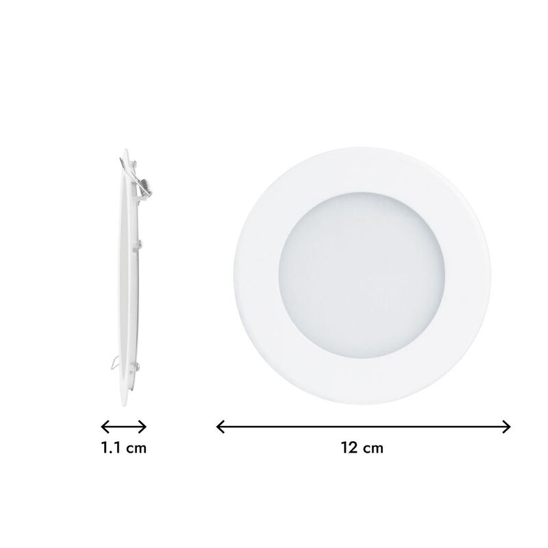 Pack de 6luminarios LED Aksi 6W Empotrable Circ... image number null