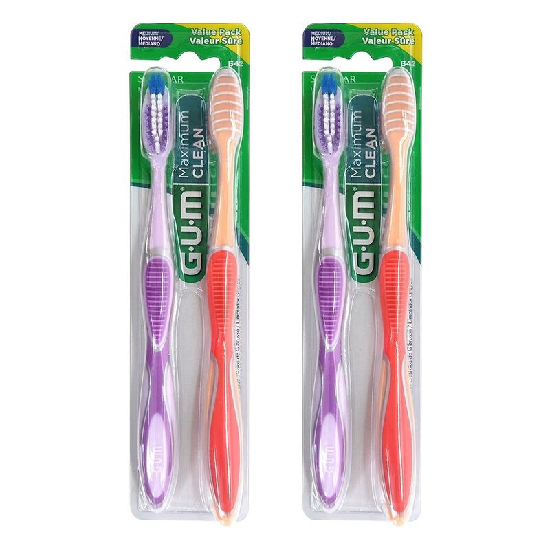 Cepillo Dental Gum Med Dos Paq C/dos Cepillos C... image number null