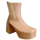 BOTIN DE PLATAFORMA PARA MUJER MALABIS BOT-1021 COLOR CREMA