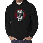 Sudadera Con Capucha Word Art Para Hombre - Calavera Con Notas Musicales - Negro