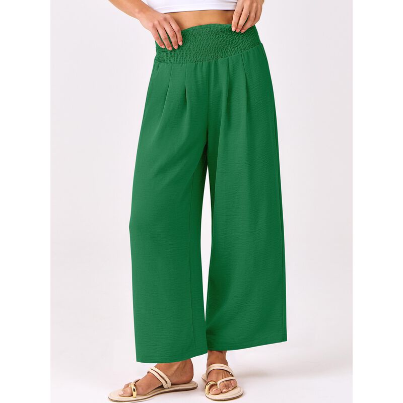 Pantalones Anrabess Pierna Ancha Bolsillos Verd... image number null