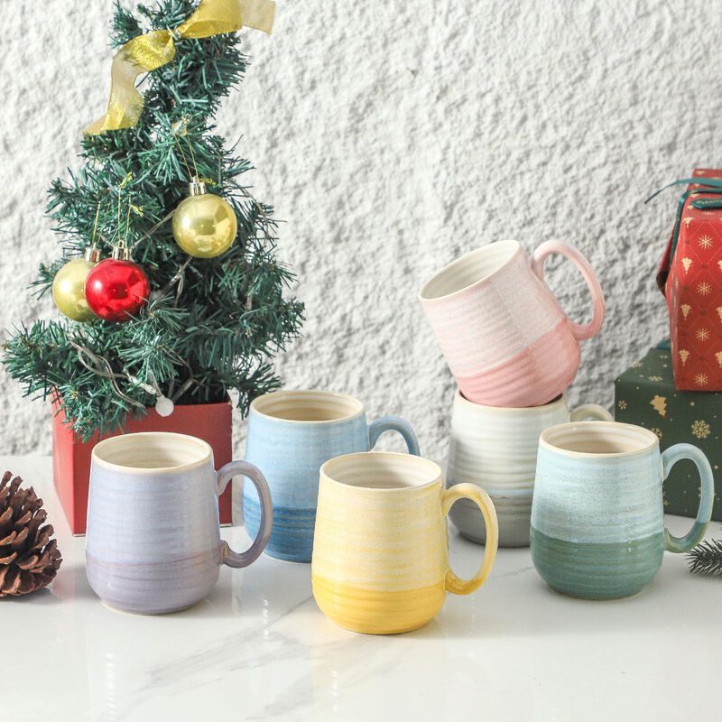 Juego De 6 Tazas De Caf&eacute; Coloridas Hasense 425 ... image number null