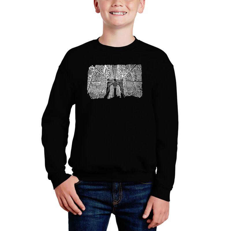 Sudadera De Cuello Redondo Word Art Para Ni&ntilde;o -... image number null