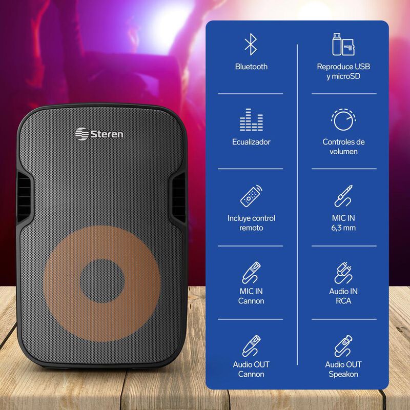 Bafle Profesional Bluetooth De 15, 3 000 Wpmpo ... image number null