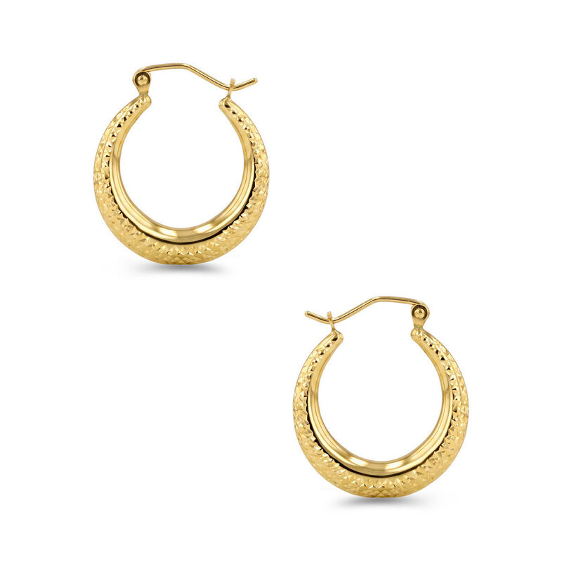Arracadas De Oro Amarillo 14k (20.8 Mm Aprox) image number null