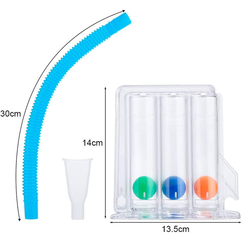 Inspirometro Incentivo de 3 Bolas (Inhalaci&oacute;n)|... image number null